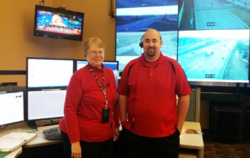 Photo of Jennifer Brown and Shane Write, communications specialists.