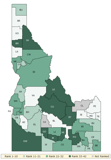 2017 Health Outcomes - Idaho